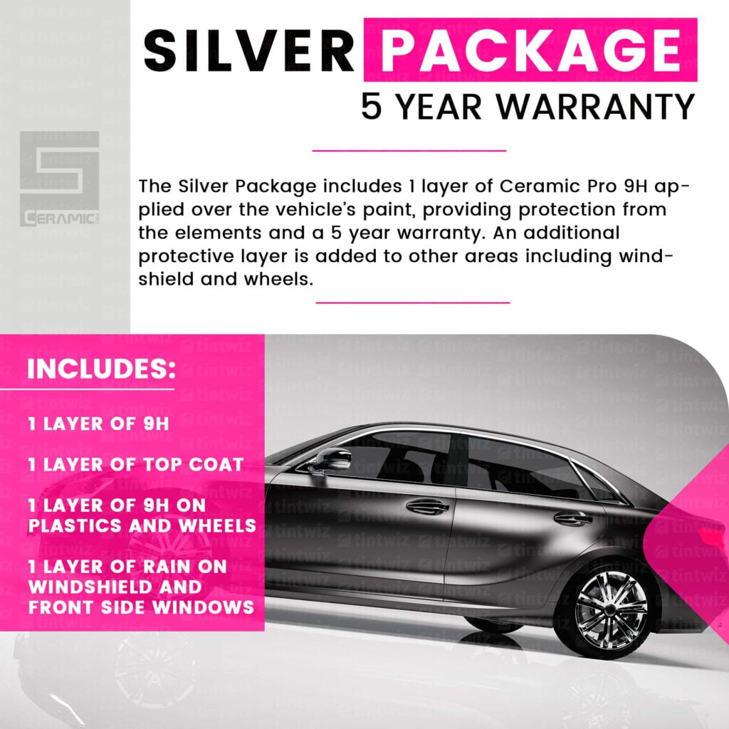 Tint Wiz Digital Spec Sheets Ceramic Pro Silver Package CT Detailing, Louisville, KY