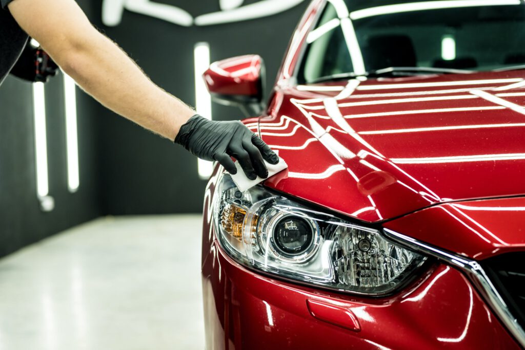 red car ceramic coating CT Detailing Louisville, KY