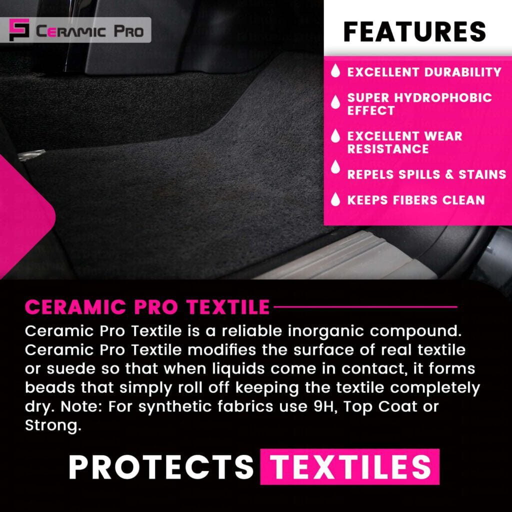 Ceramic Pro Textile ct detailing ceramic coating louisville ky