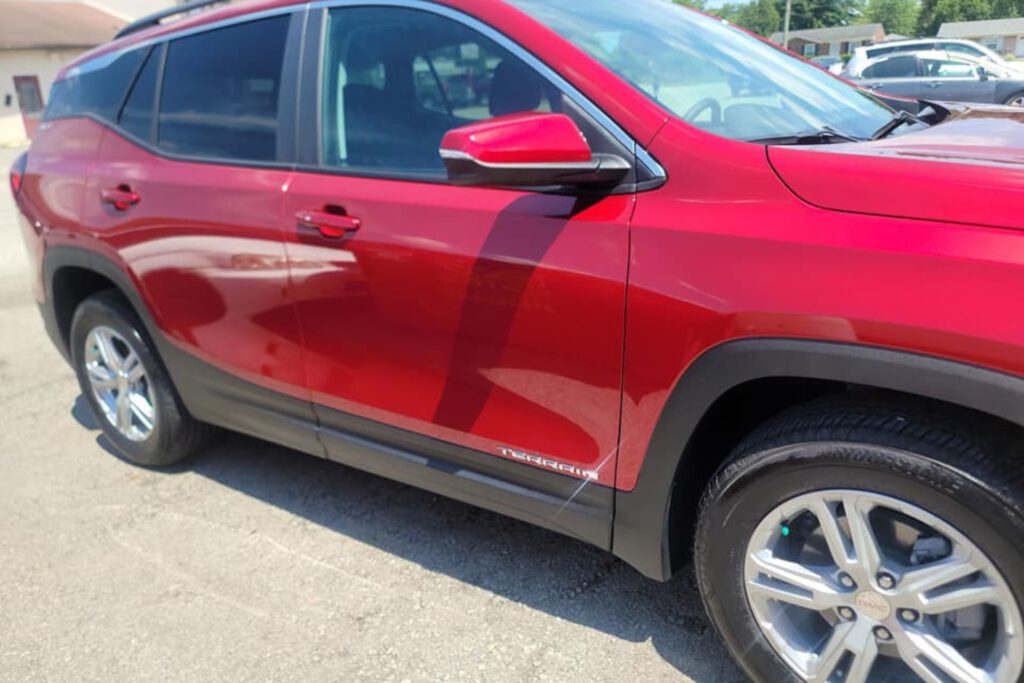 red car after Auto Detailing CT DETAILING Louisville KY